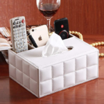 Tissue Box Cover with 3 Holders