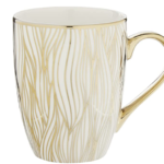 Gold Plated Mugs, Set of 6