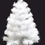 3 Feet Artificial Christmas Tree with PVC Stand (White)